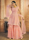Peach New Designer Heavy Wedding Wear Salwar Suit Collection DRS112